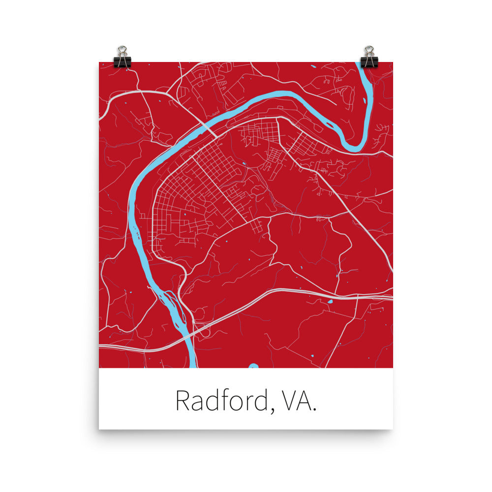 Radford, VA. - Red & Gray