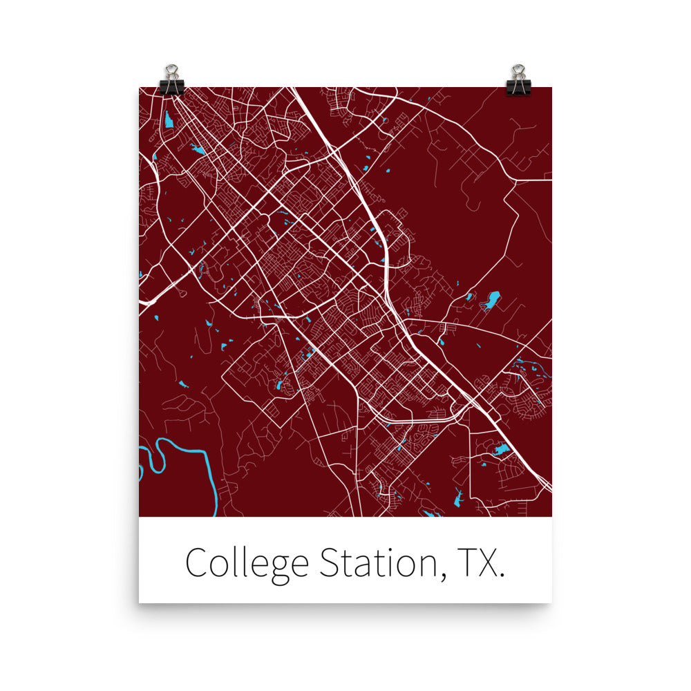 College Station, TX. - Maroon & White