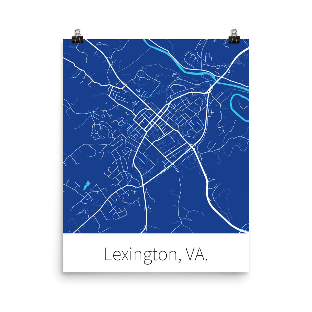 Lexington, VA. - Royal Blue & White