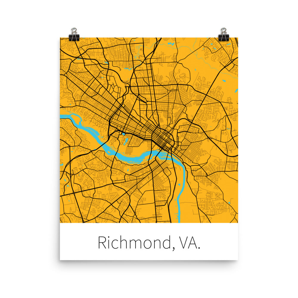 Richmond, VA. - Gold & Black