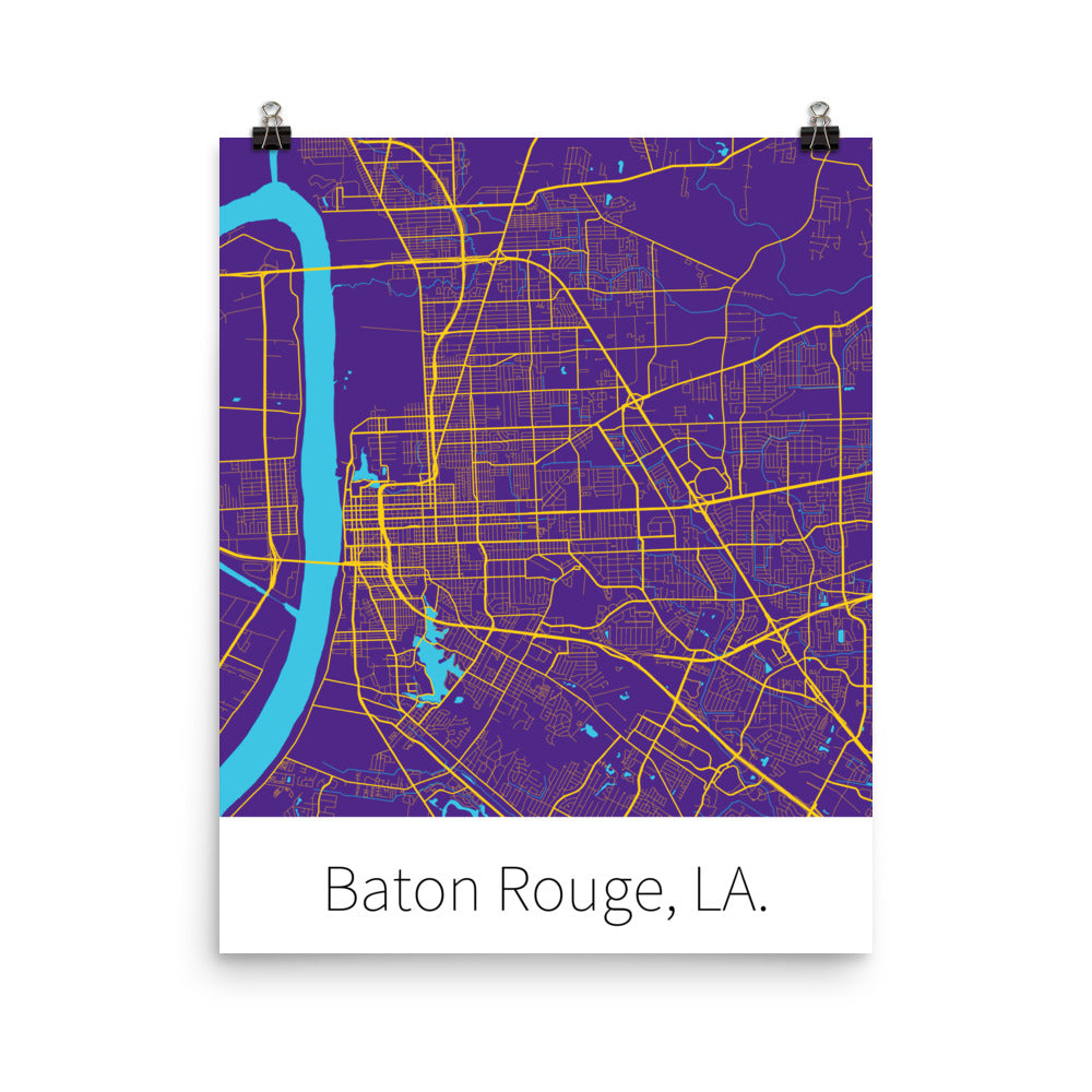 Baton Rouge, LA. - Purple & Gold