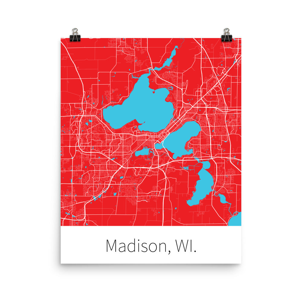 Madison, WI. - Red & White