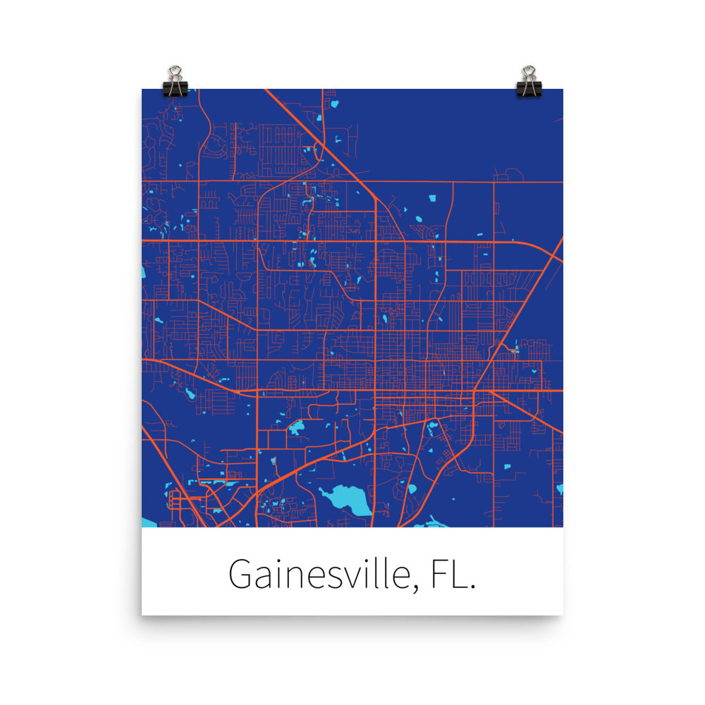 Gainesville, FL. - Blue & Orange