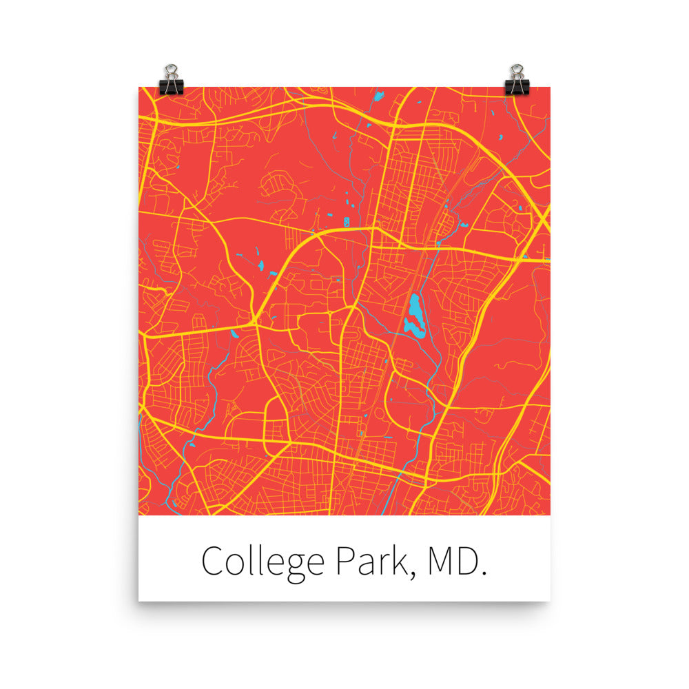 College Park, MD. - Red & Gold