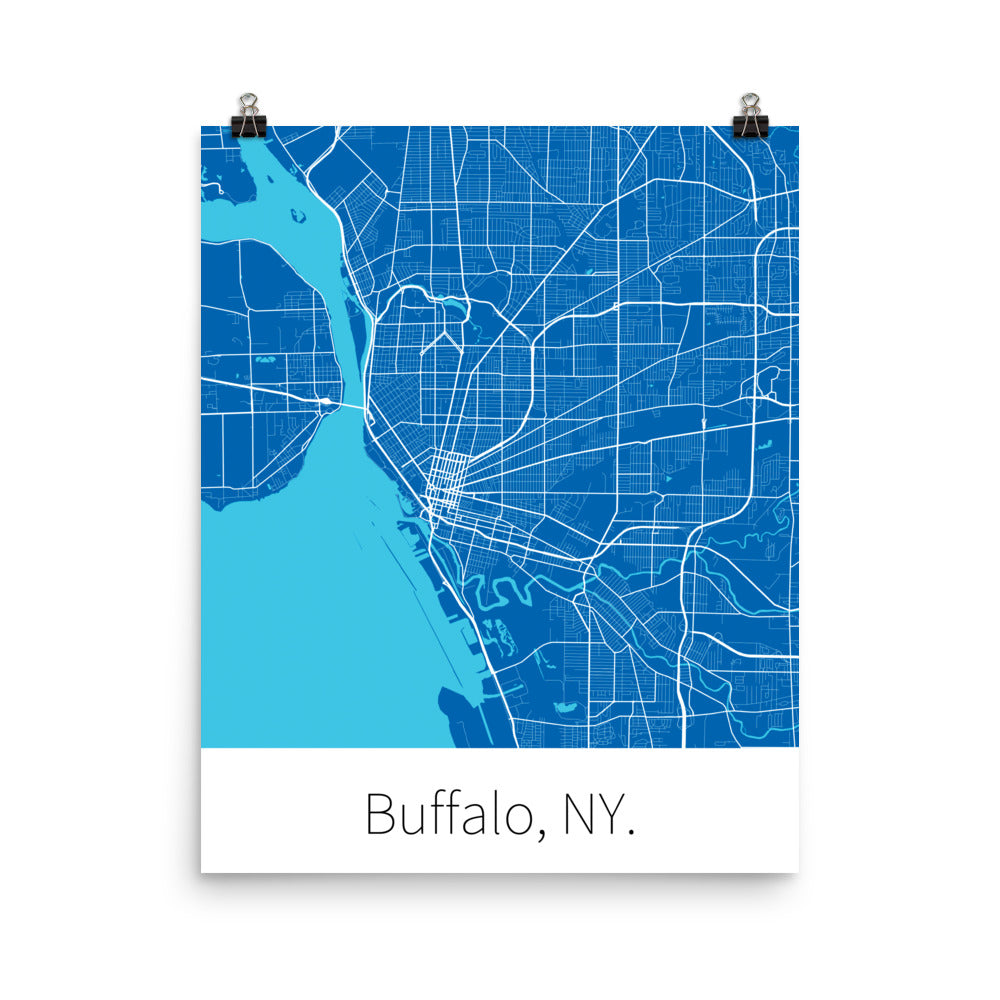 Buffalo, NY. - Blue & White