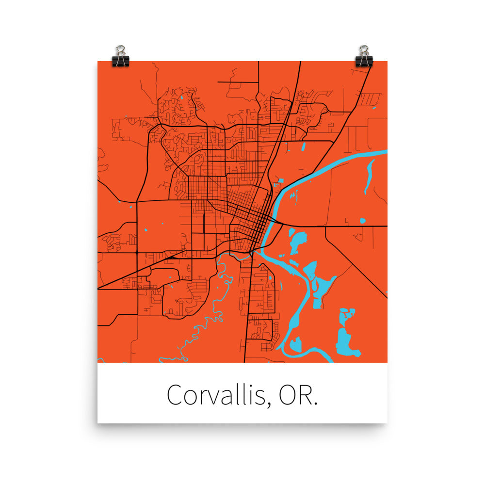 Corvallis, OR. - Orange & Black