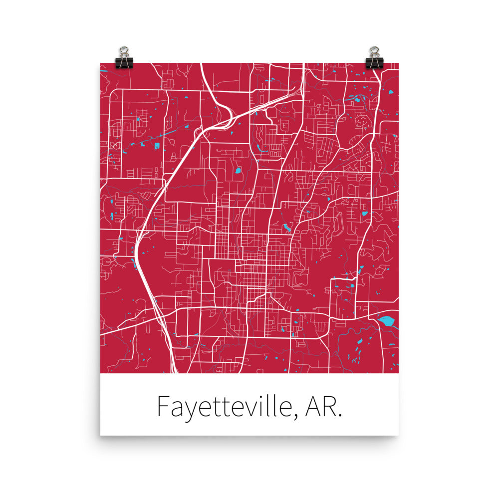 Fayetteville, AR. - Cardinal Red & White