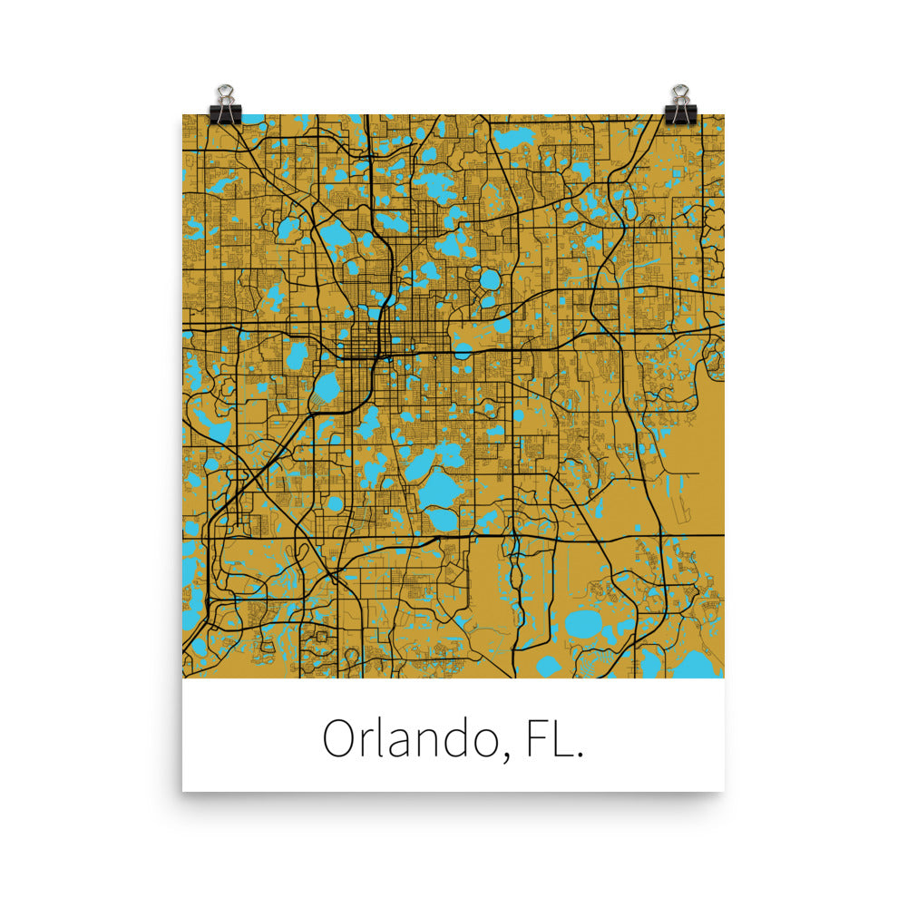 Orlando, FL. - Metallic Gold & Black