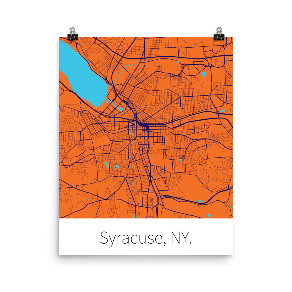 Syracuse, NY. - Syracuse Orange & Primary Blue