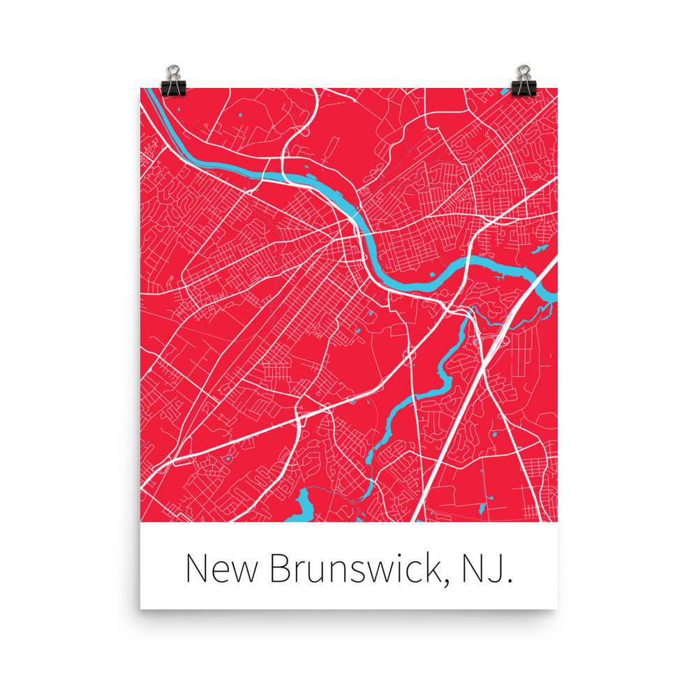 New Brunswick, NJ. - Scarlet & White