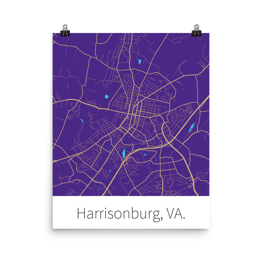 Harrisonburg, VA. - Purple & Gold