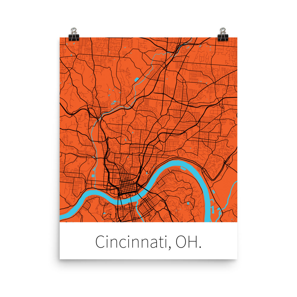 Cincinnati, OH. - Orange & Black