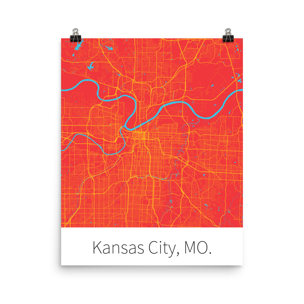 Kansas City, MO. - Red & Gold