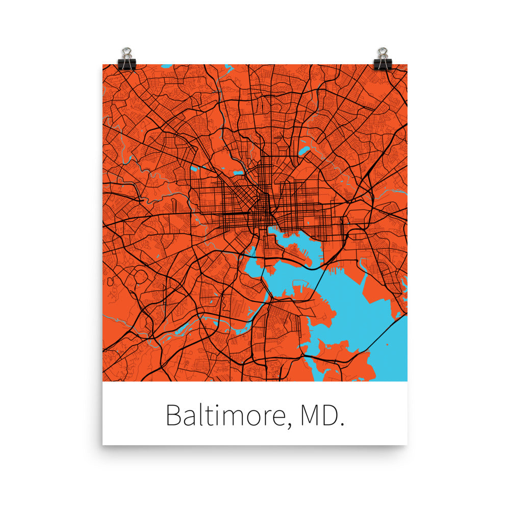 Baltimore, MD. - Orange & Black