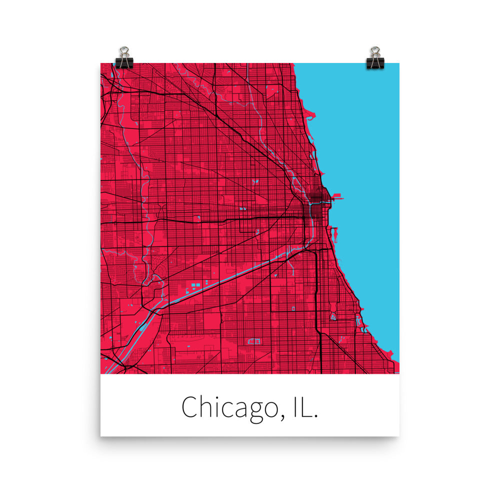 Chicago, IL. - Red & Black