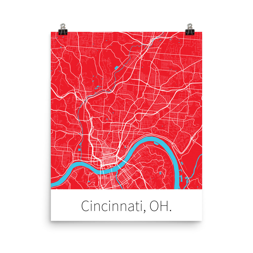 Cincinnati, OH. - Red & White