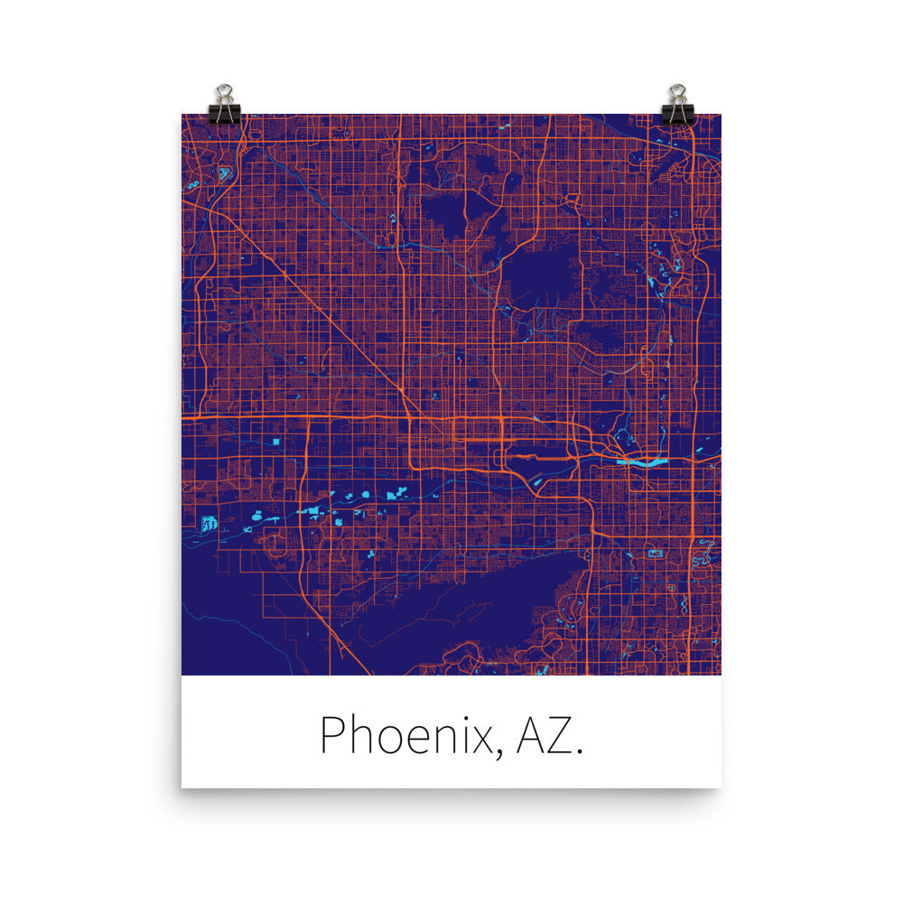 Phoenix, AZ. - Purple & Orange