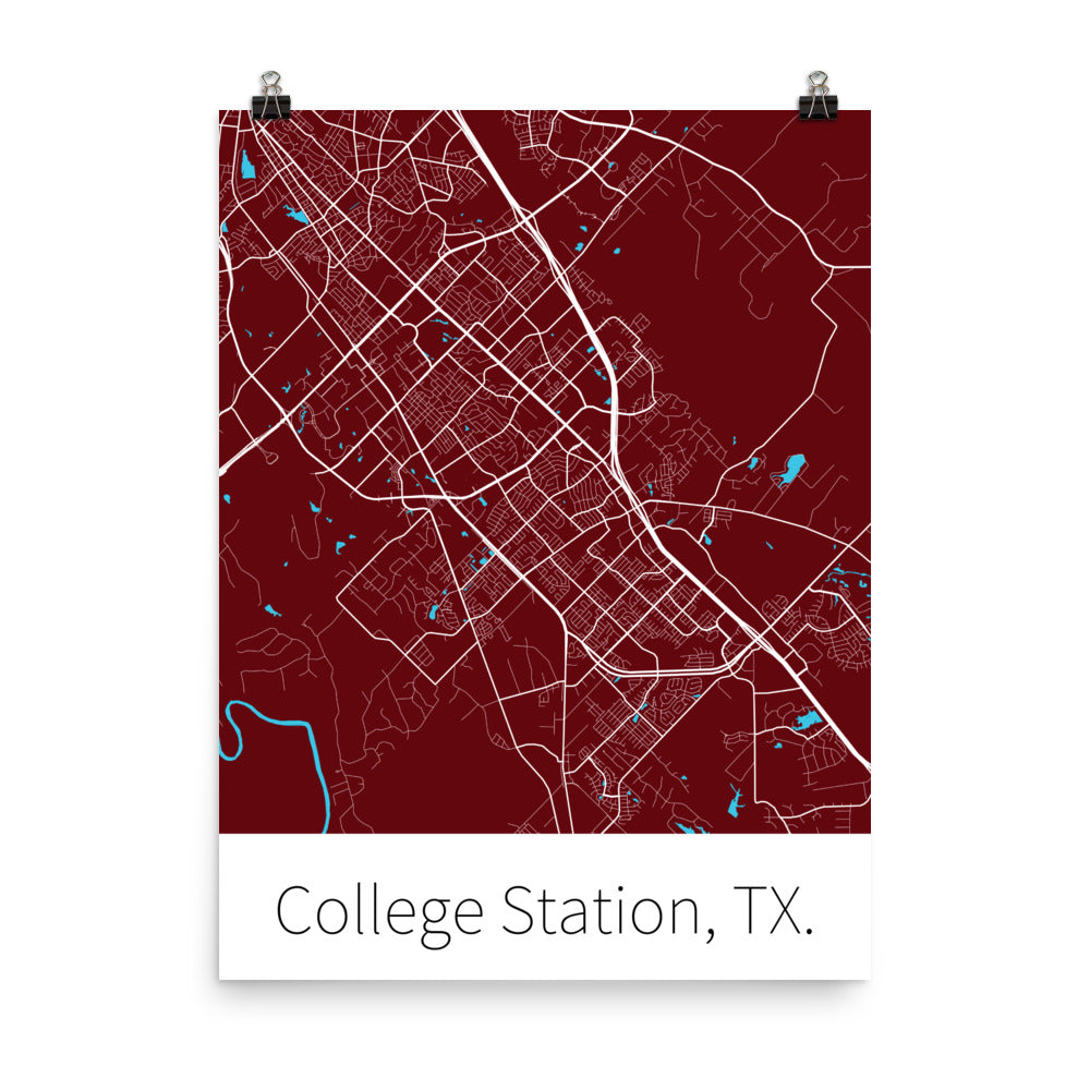 College Station, TX. - Maroon & White