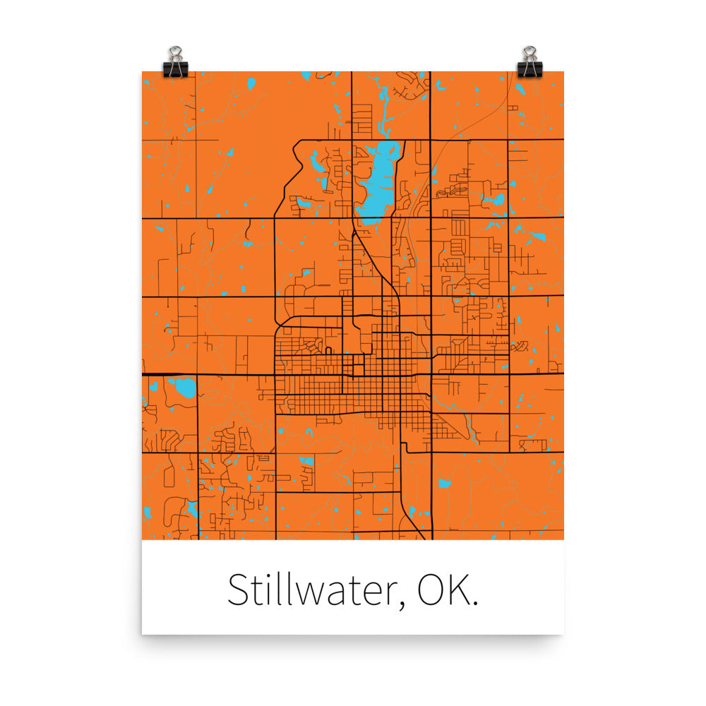 Stillwater, OK. - Orange & Black