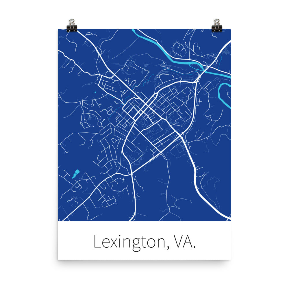 Lexington, VA. - Royal Blue & White