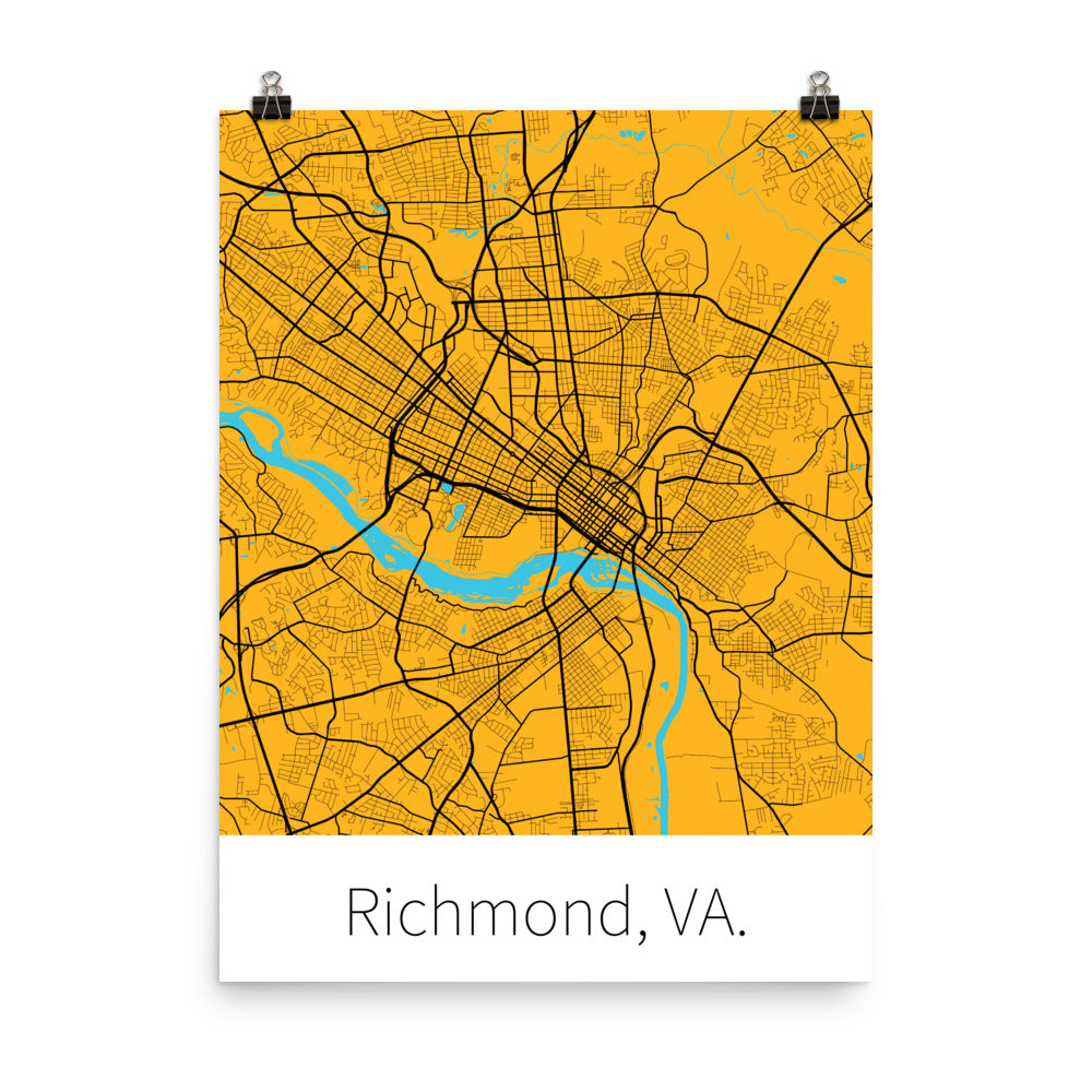 Richmond, VA. - Gold & Black