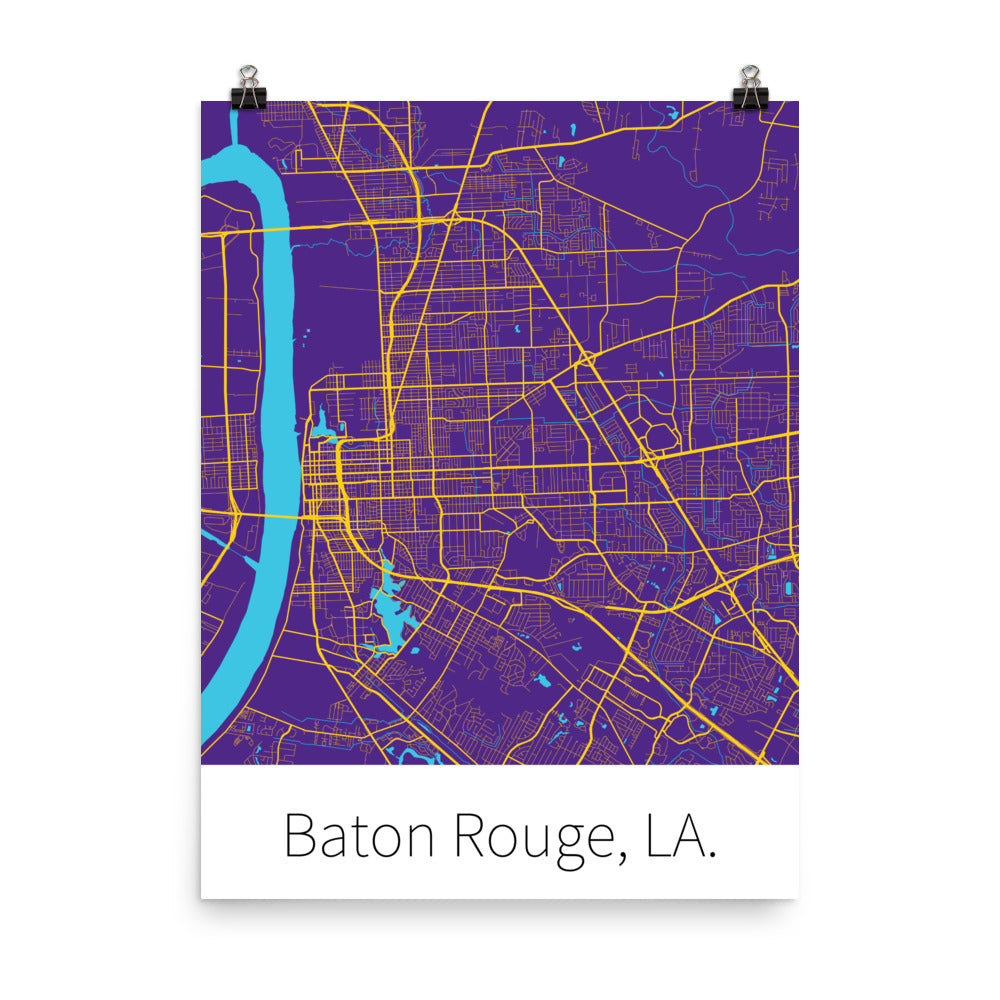 Baton Rouge, LA. - Purple & Gold