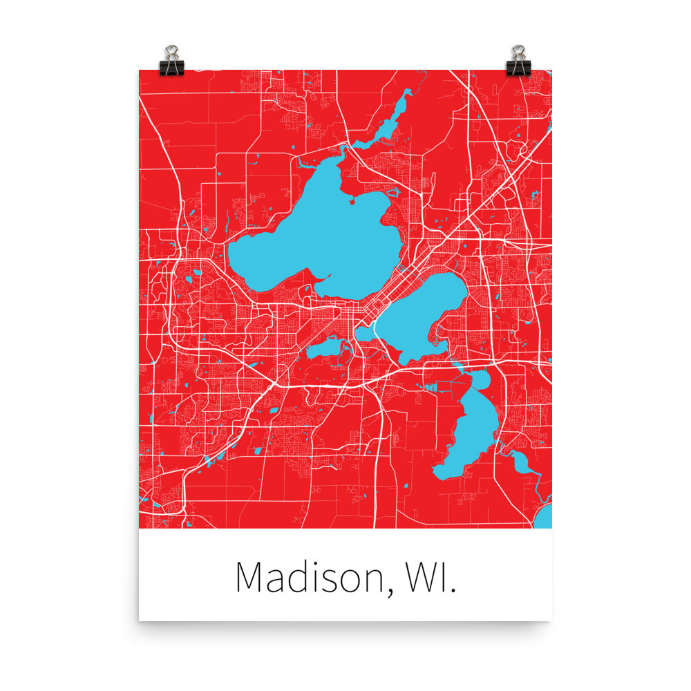 Madison, WI. - Red & White