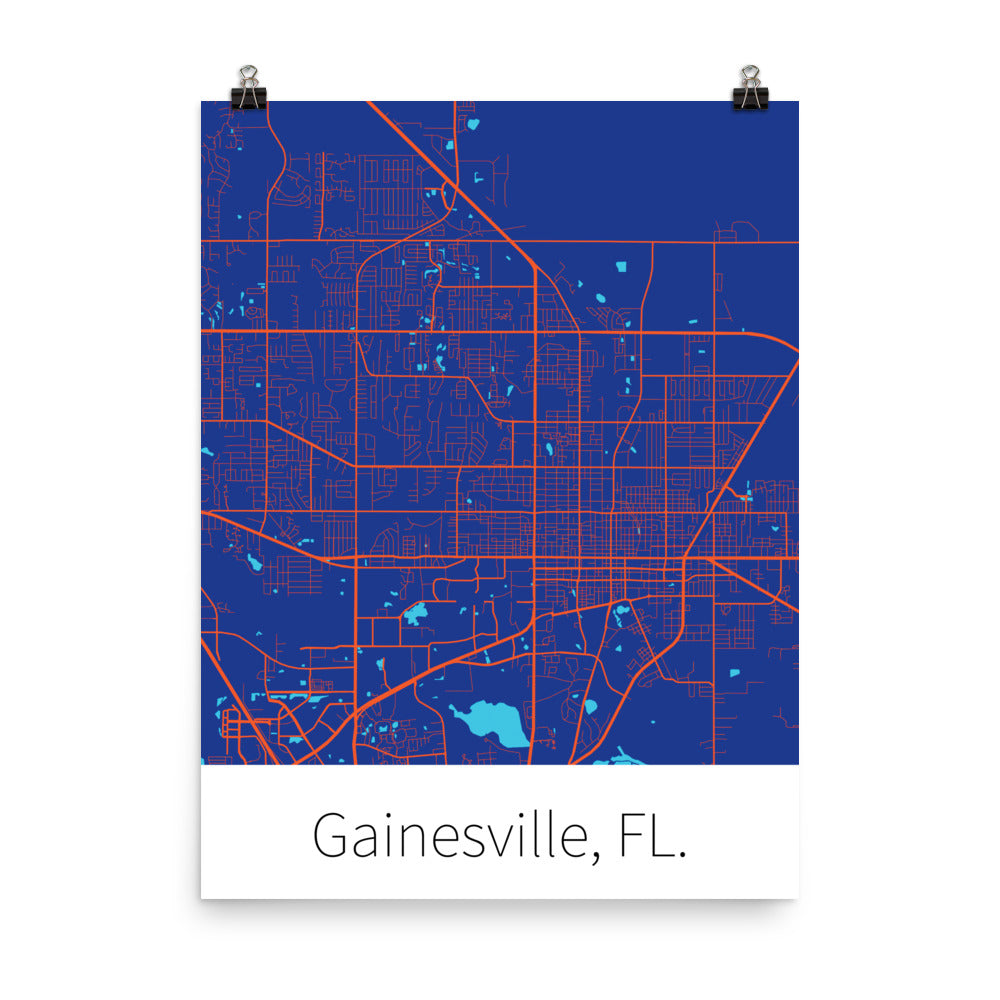 Gainesville, FL. - Blue & Orange