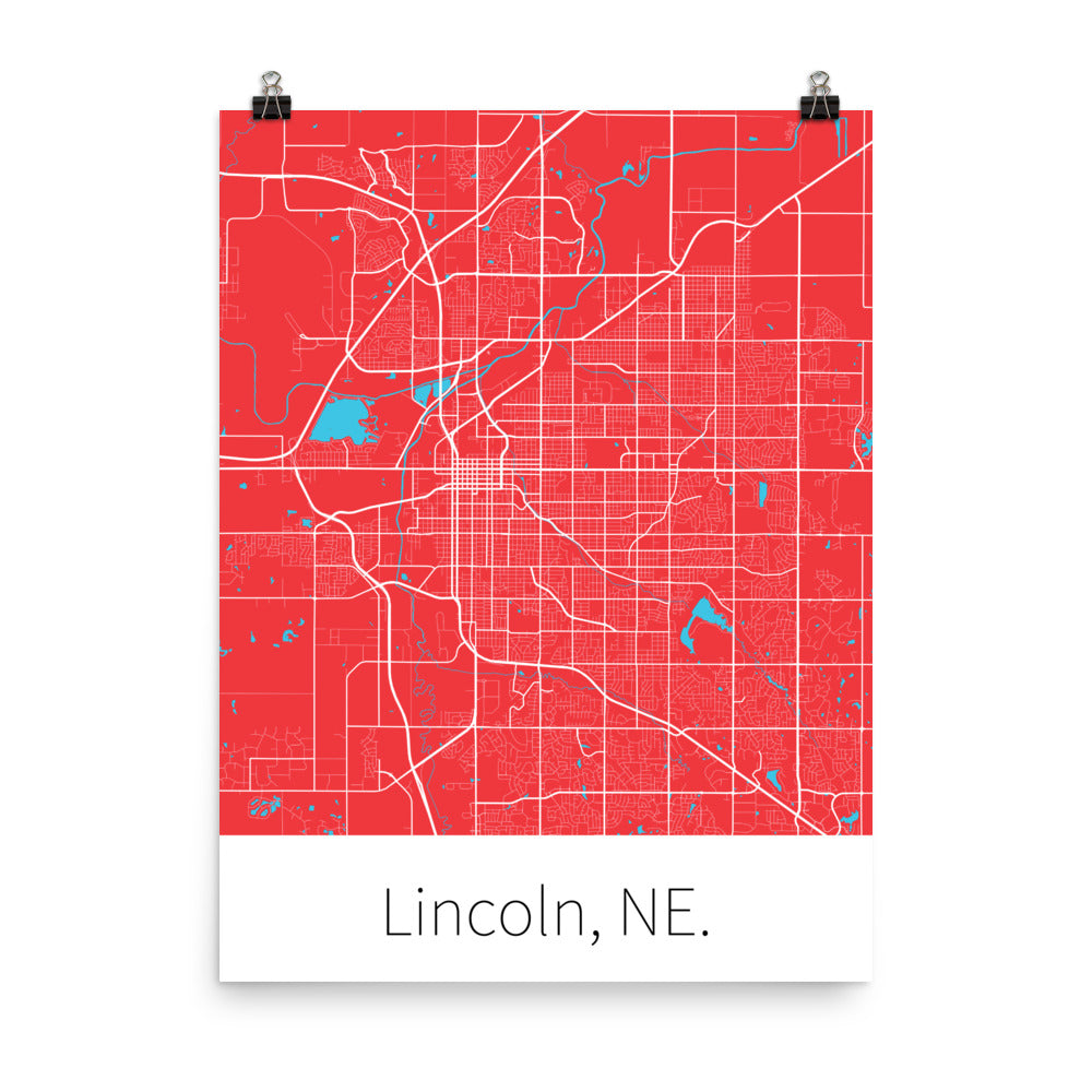 Lincoln, NE. - Red & White