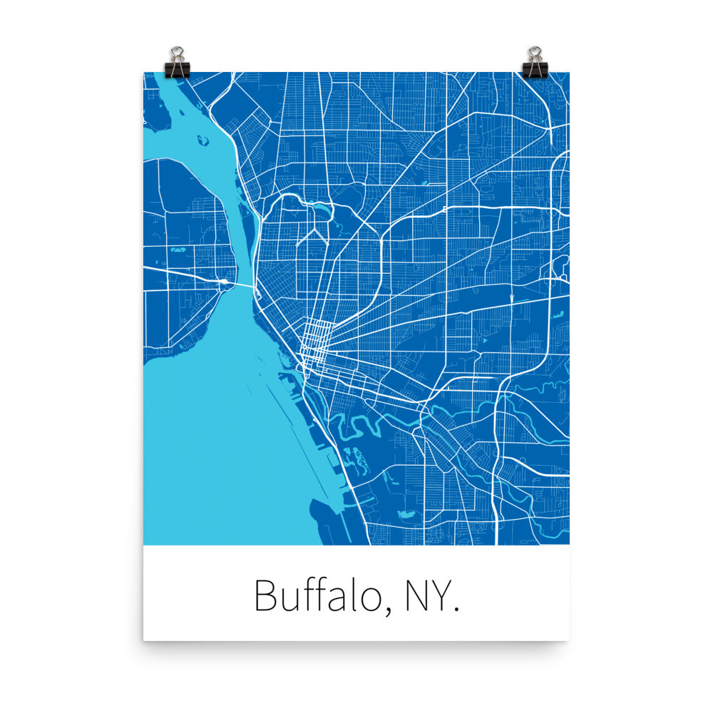 Buffalo, NY. - Blue & White