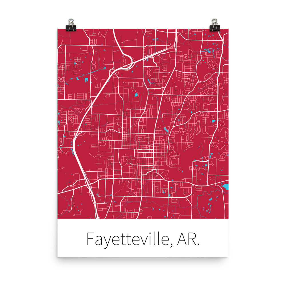 Fayetteville, AR. - Cardinal Red & White