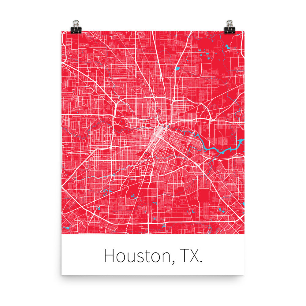 Houston, TX. - Red & White