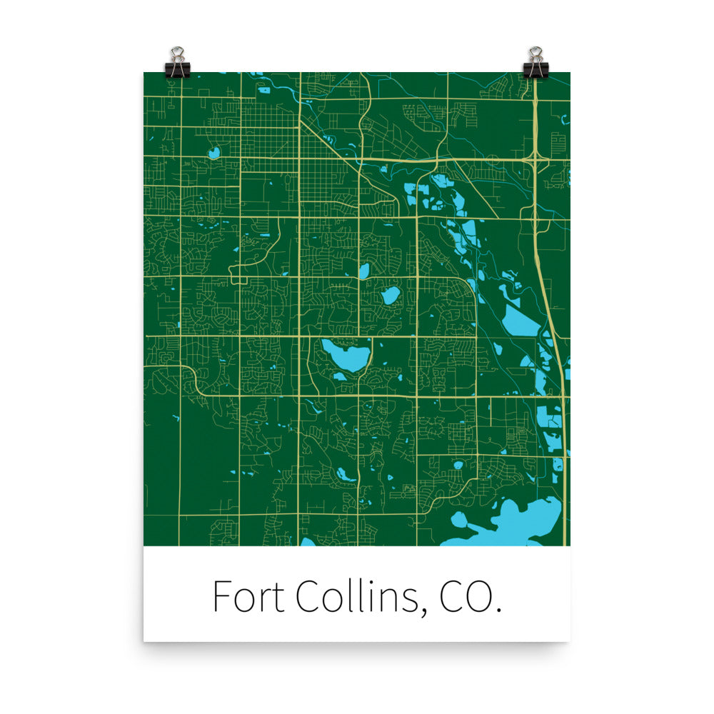 Fort Collins, CO. - Green & Gold