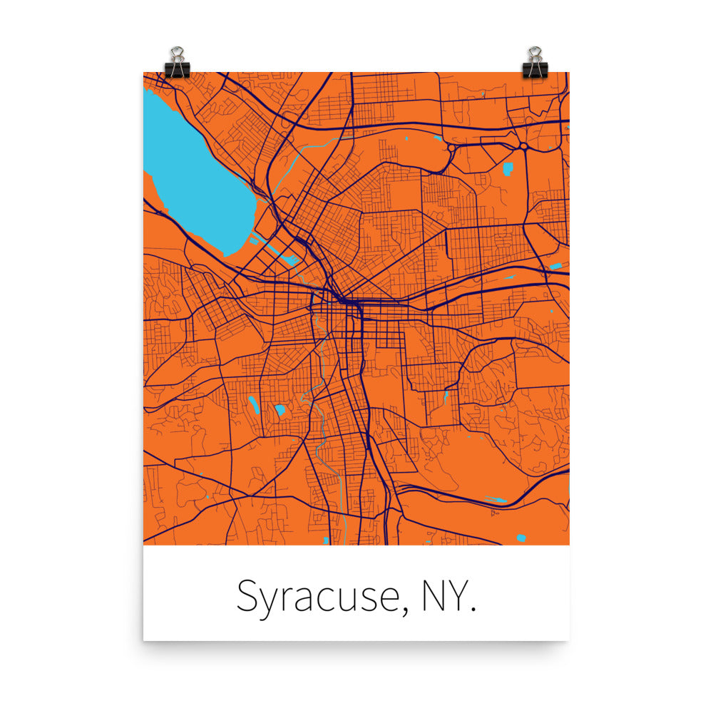 Syracuse, NY. - Syracuse Orange & Primary Blue