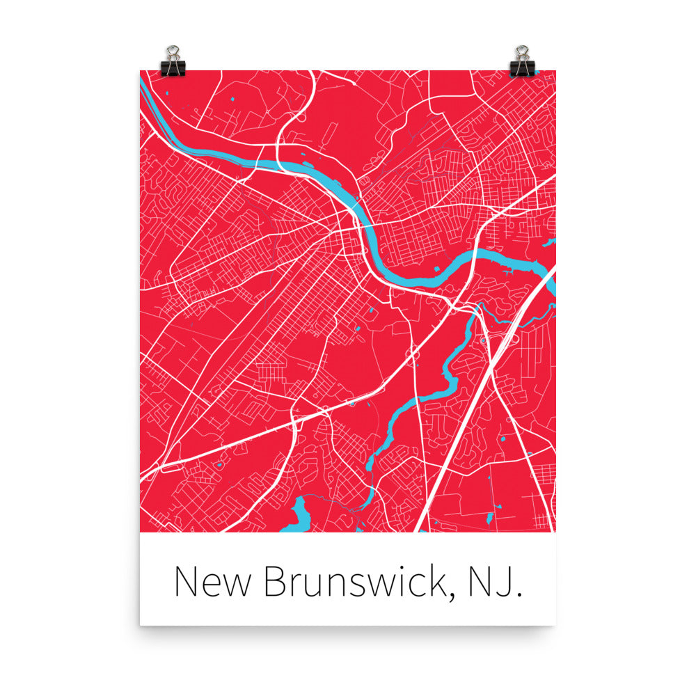 New Brunswick, NJ. - Scarlet & White