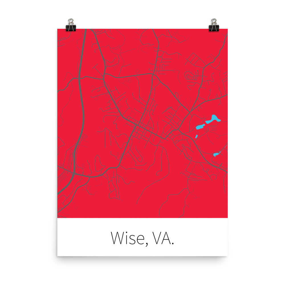 Wise, VA. - Red & Gray