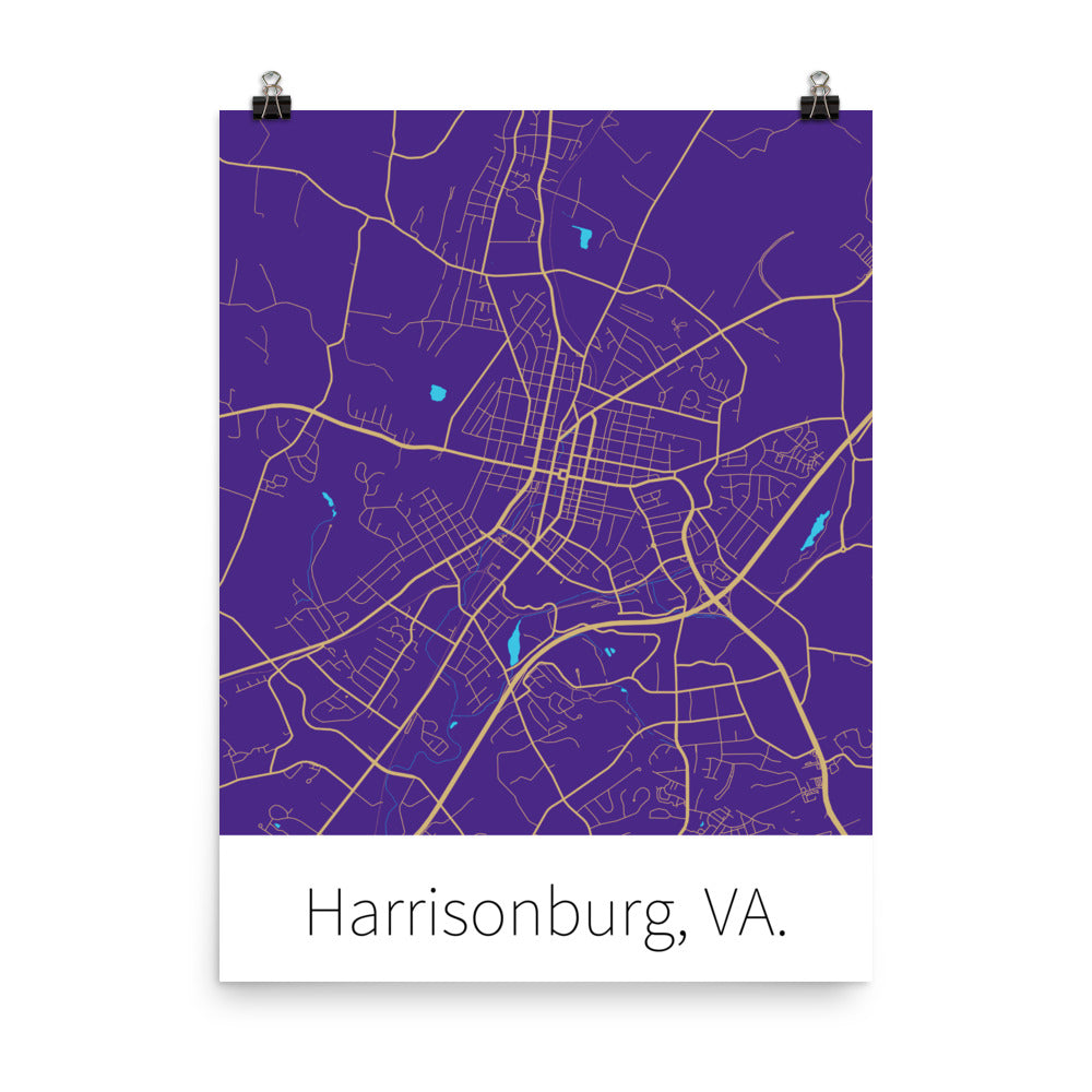 Harrisonburg, VA. - Purple & Gold