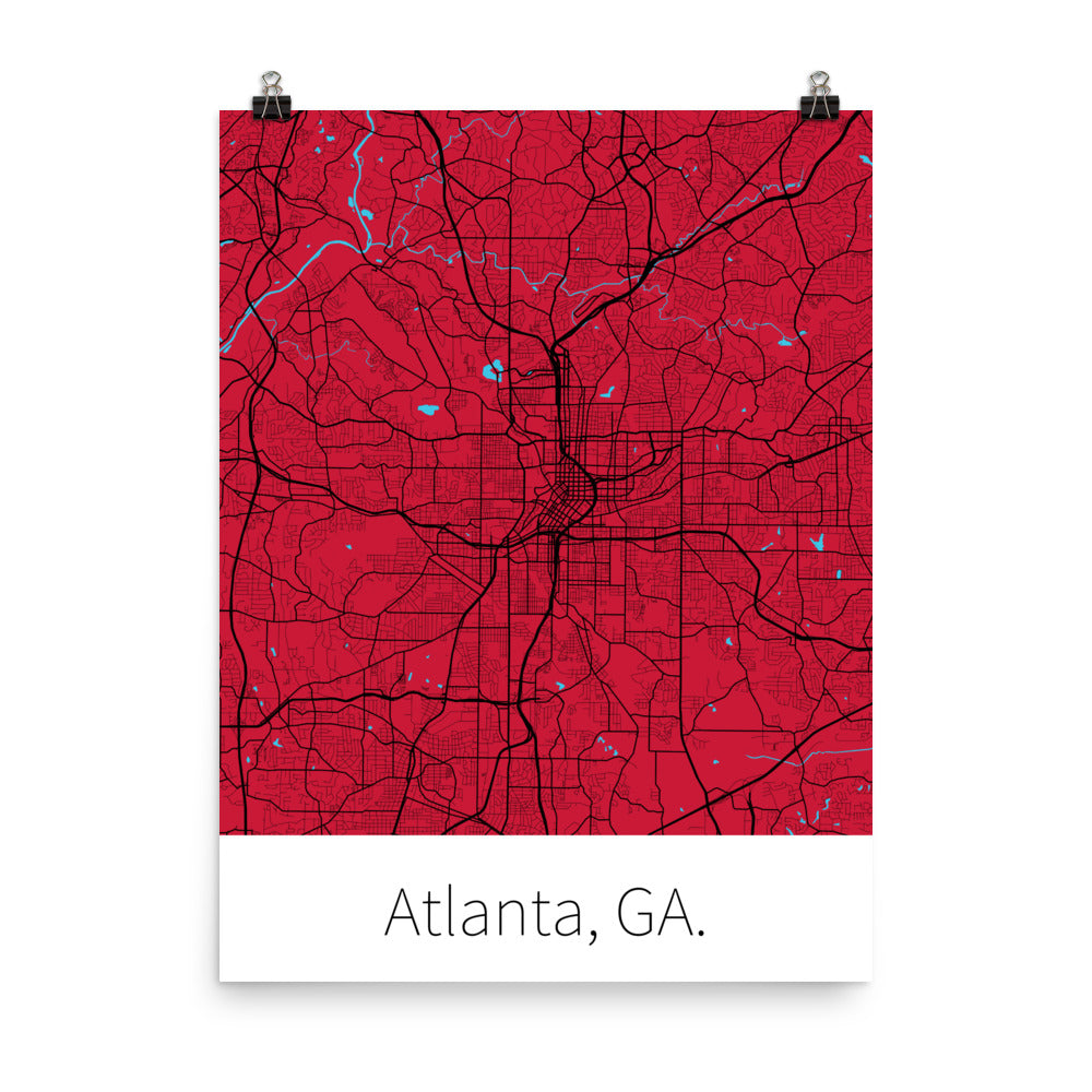 Atlanta, GA. - Red & Black