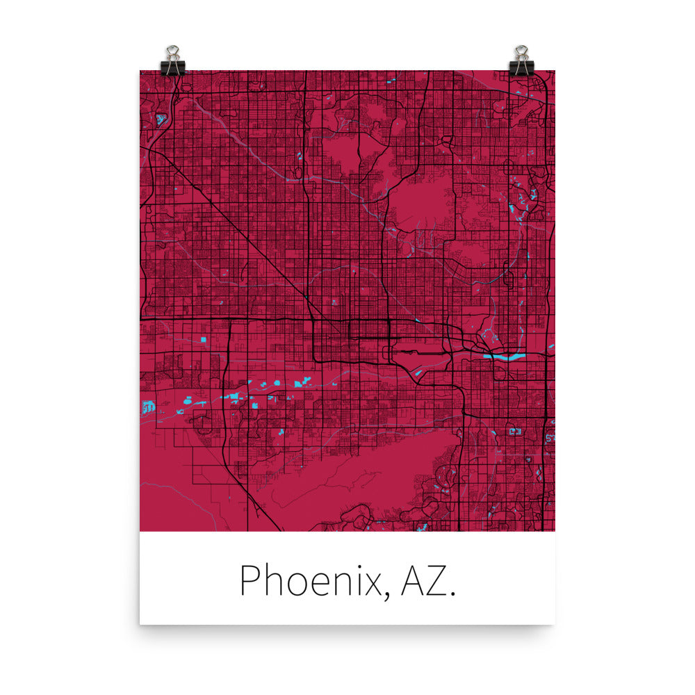 Phoenix, AZ. - Red & Black