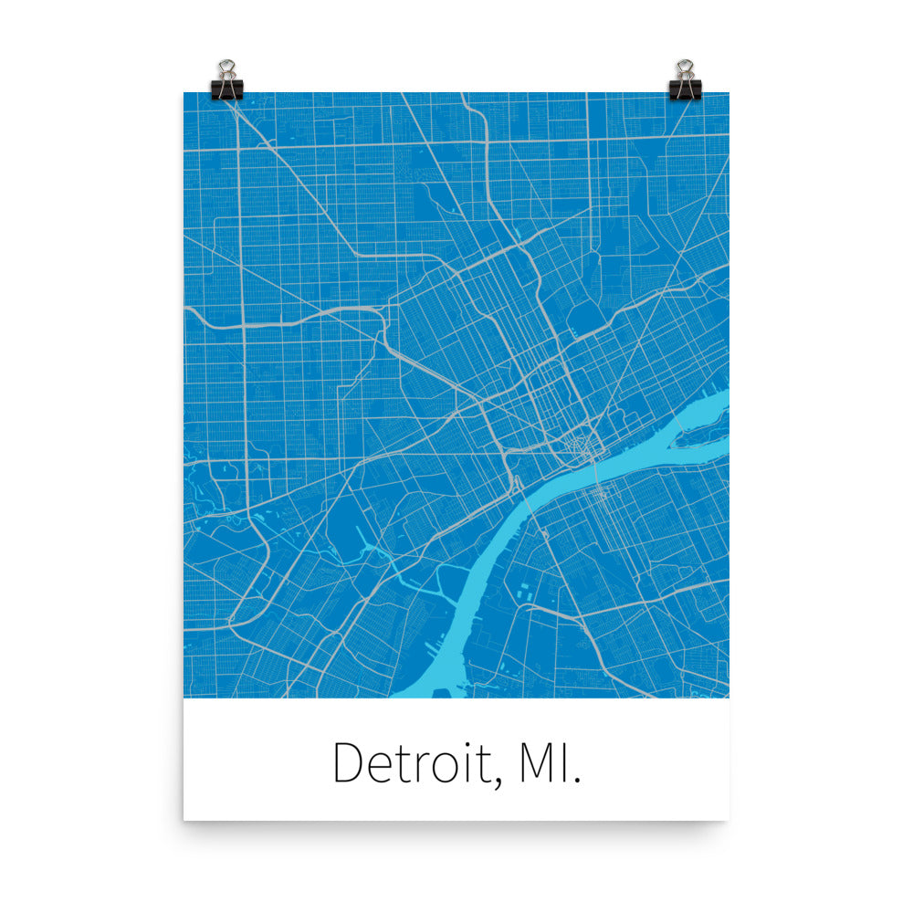 Detroit, MI. - Honolulu Blue & Silver