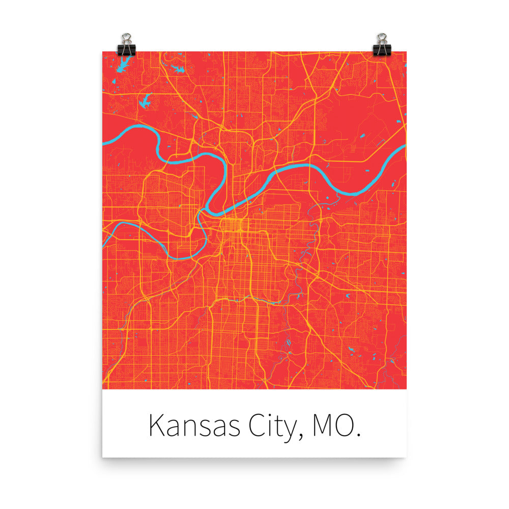 Kansas City, MO. - Red & Gold