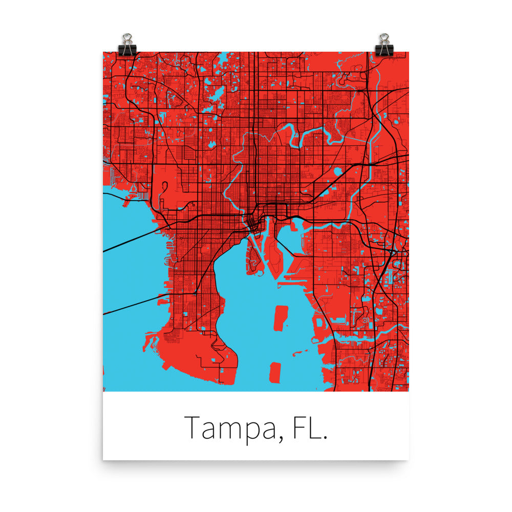 Tampa, FL. - Red & Black