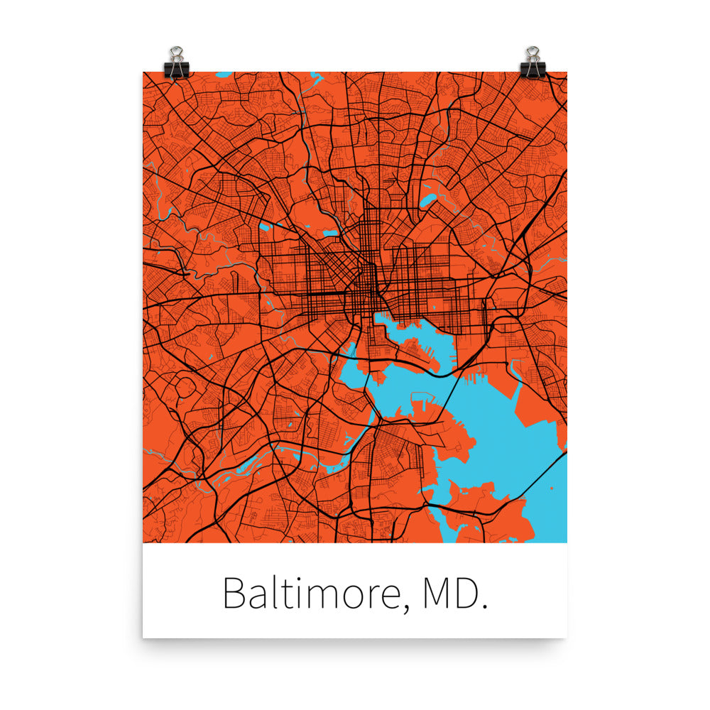 Baltimore, MD. - Orange & Black