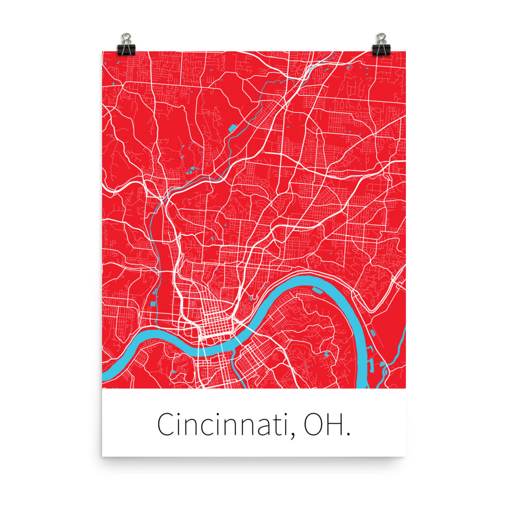 Cincinnati, OH. - Red & White