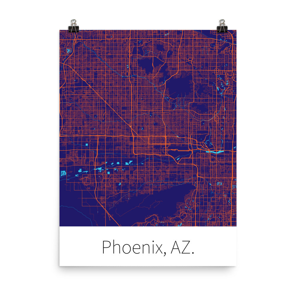 Phoenix, AZ. - Purple & Orange