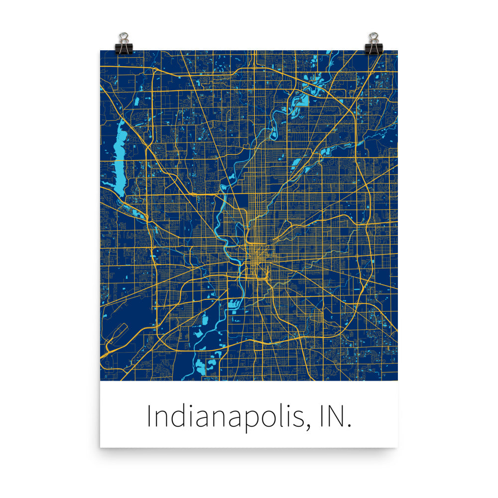 Indianapolis, IN. - Blue & Yellow