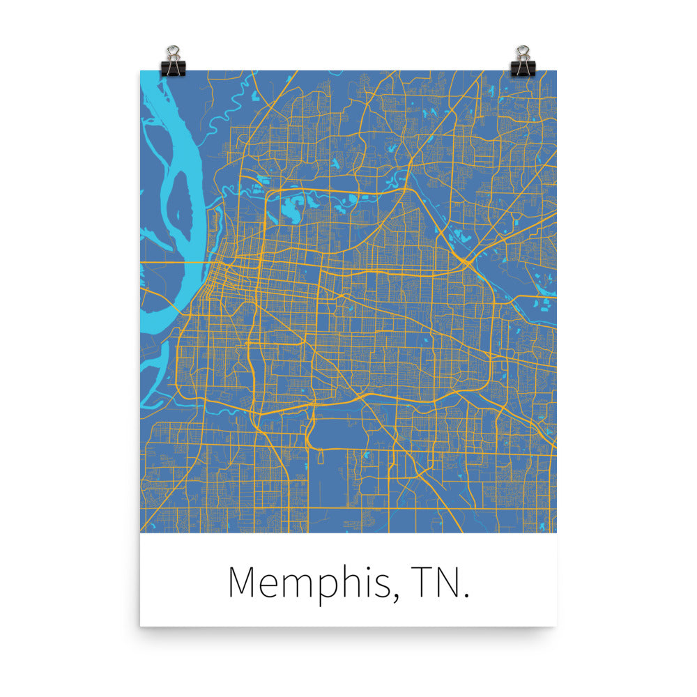 Memphis, TN. - Blue & Yellow