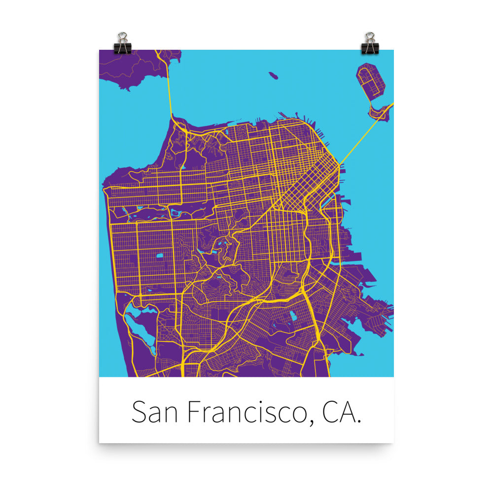 San Francisco, CA. - Purple & Gold