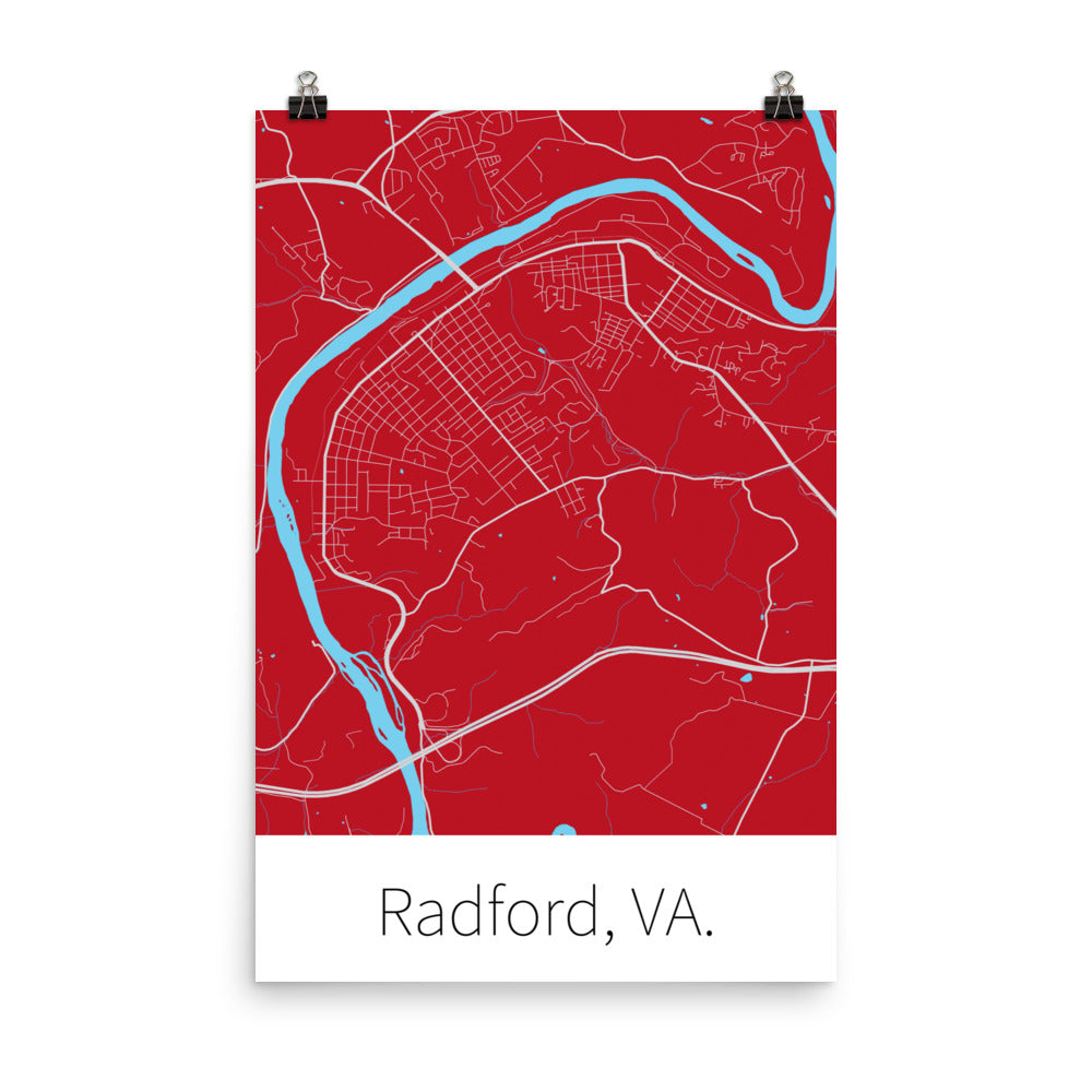 Radford, VA. - Red & Gray