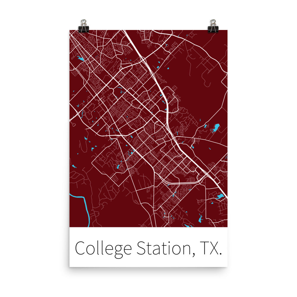 College Station, TX. - Maroon & White